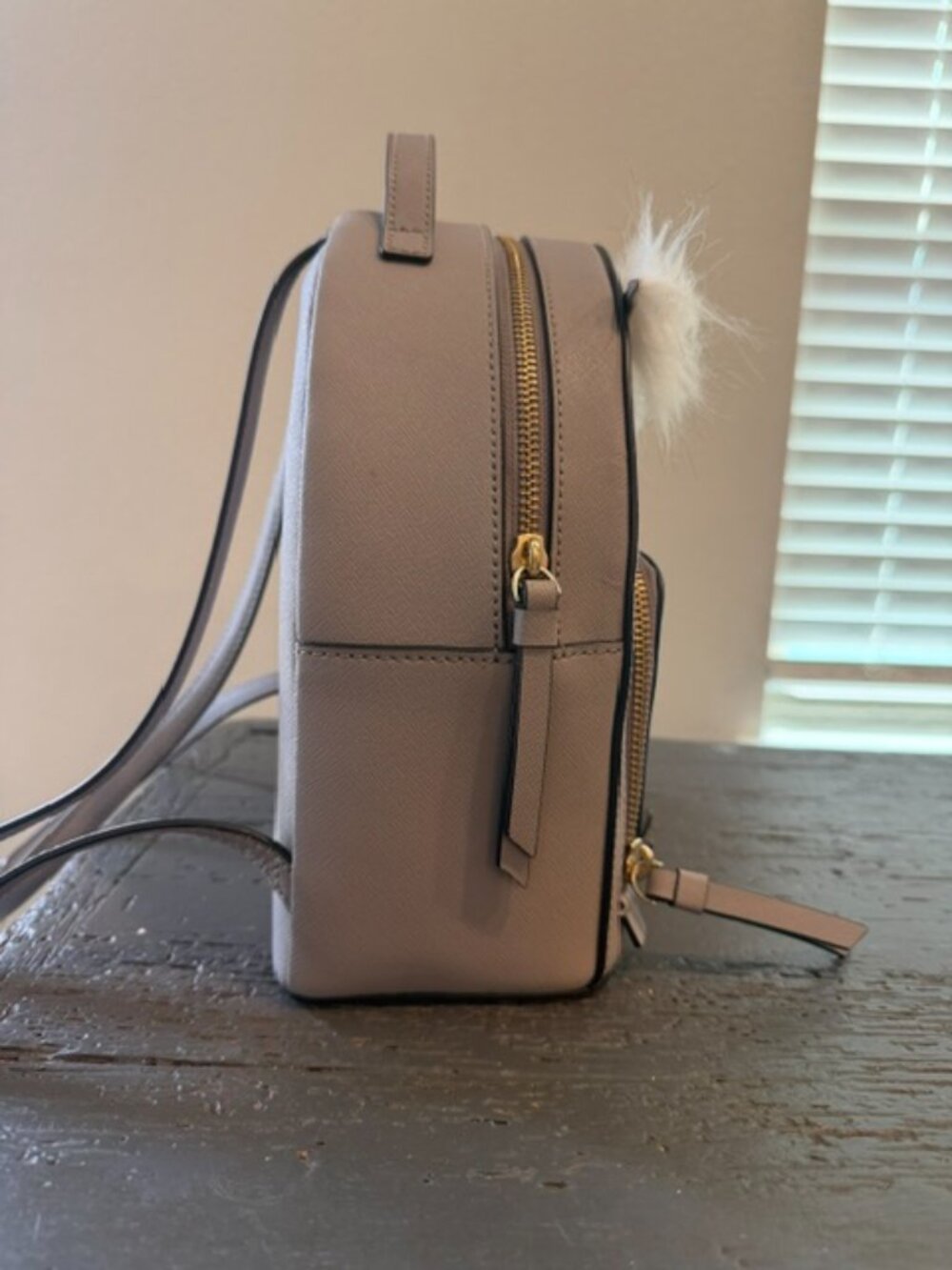 Kate Spade New York Star Bright Owl Tomi Mini Backpack Gray - Picture 3 of 7